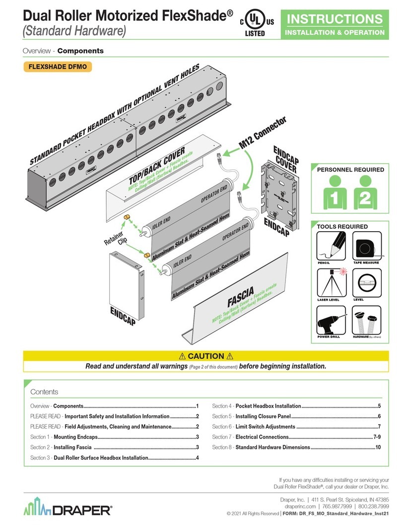 Draper FlexShade DFMO User manual