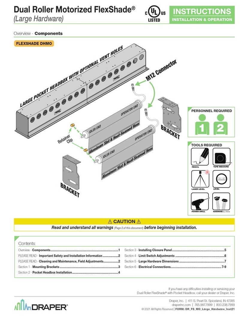 Draper FlexShade DHMO User manual