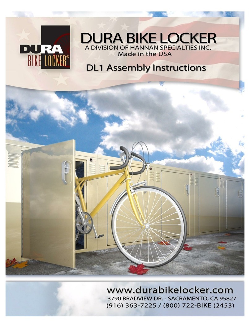 DURA Bike locker DL1 Assembly instructions