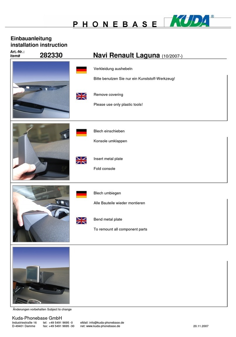 Kuda-Phonebase 282330 Installation instruction