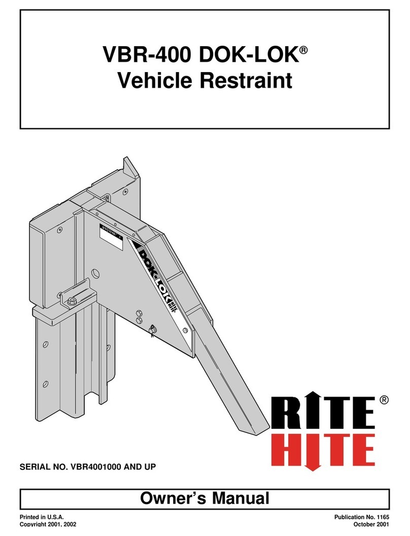 RITE-HITE DOK-LOK VBR-400 User manual