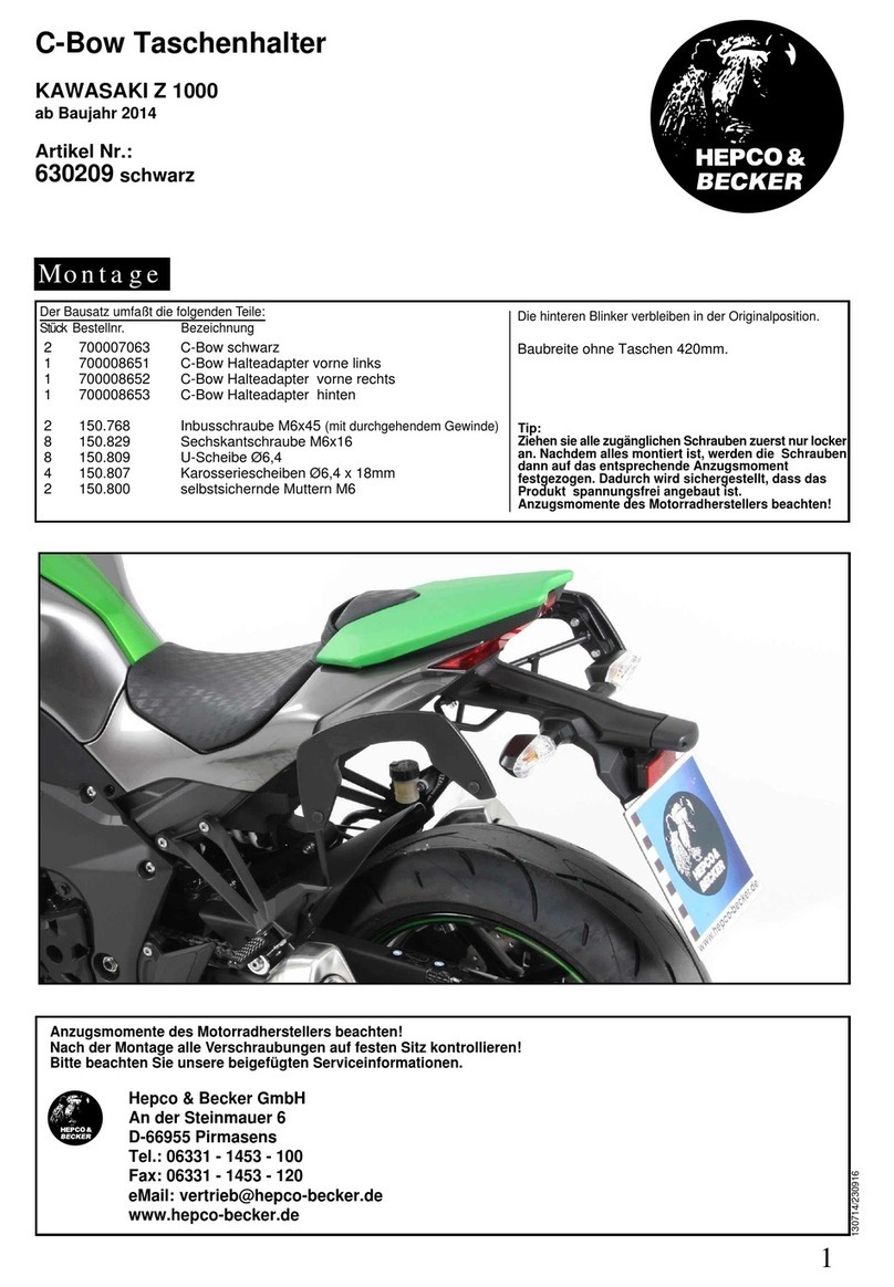 hepco & becker 630209 Assembling instructions
