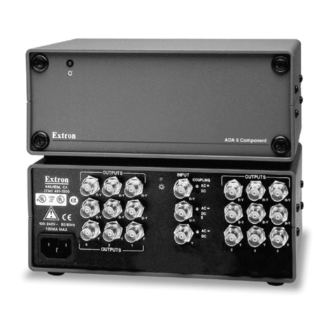Extron electronics ADA 6 Component User manual