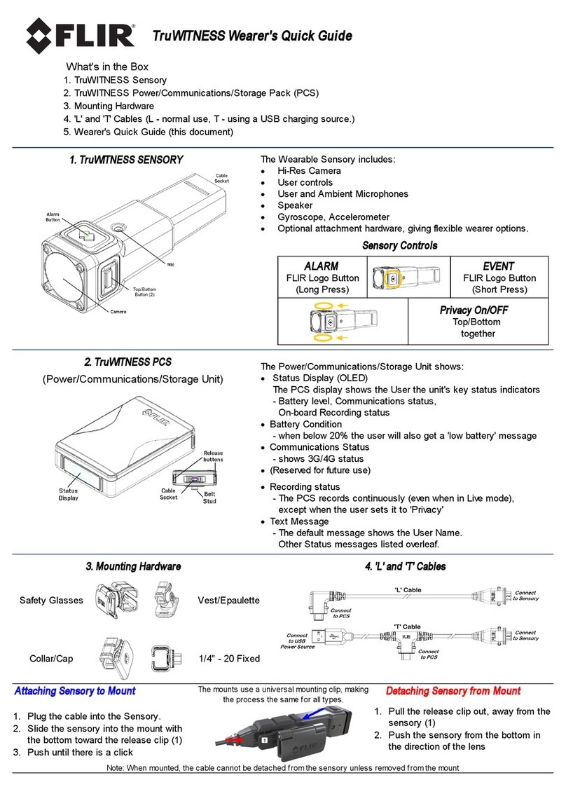 FLIR TruWITNESS Wearer quick guide