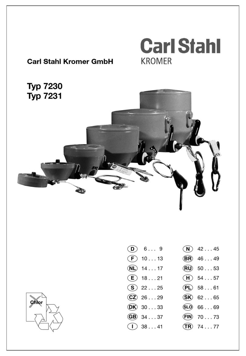 Carl Stahl Kromer 7230 Series operating instructions Carl Stahl Kromer 7230 Series operating instructions