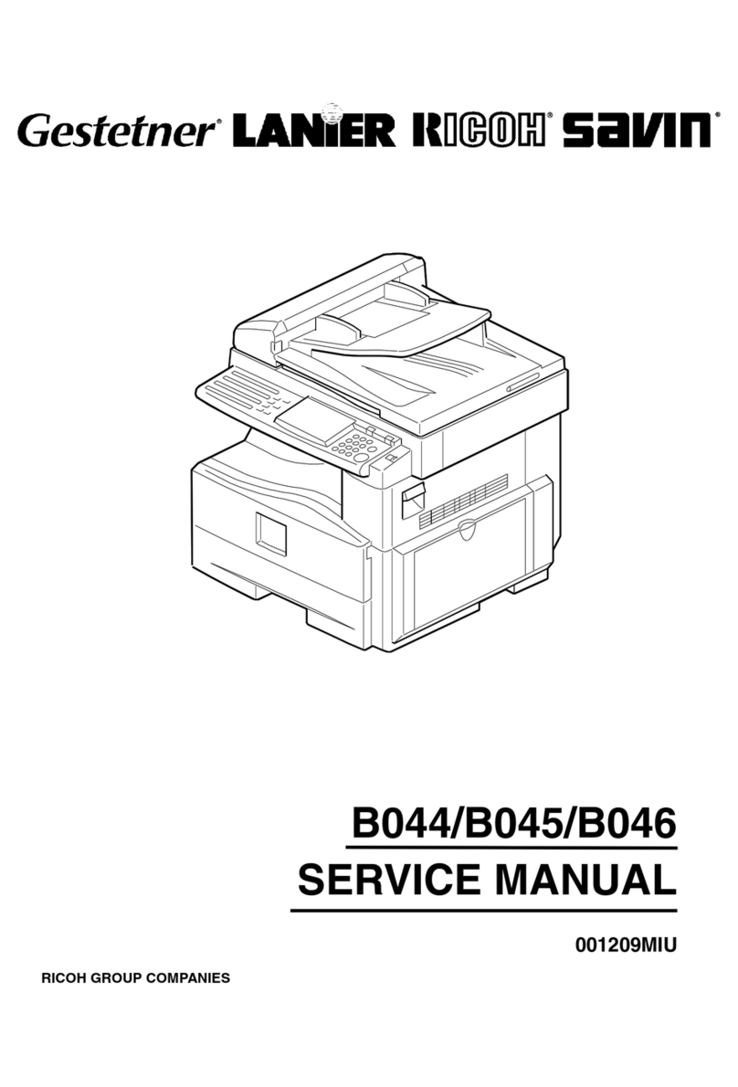 Ricoh aficio 1013 User manual