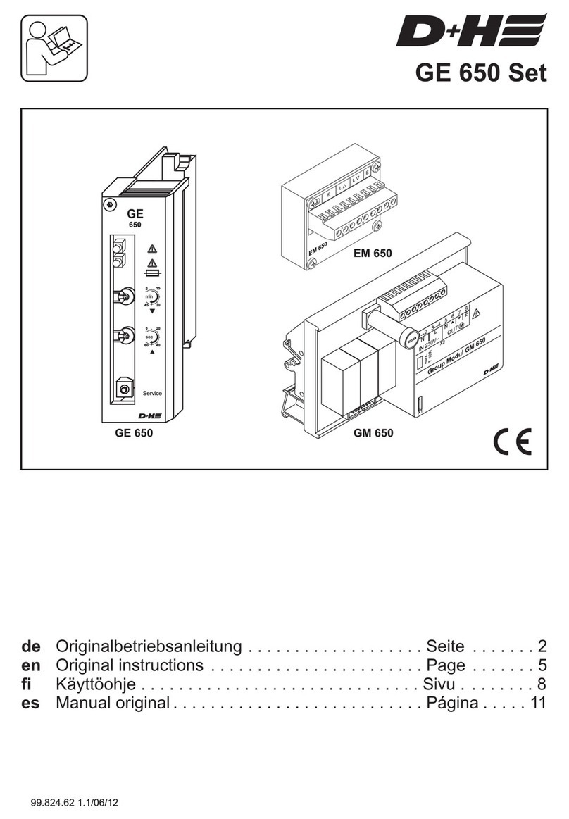 D+H GE 650 Set User manual