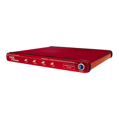 Holzworth Instrumentation HSX Series user manual