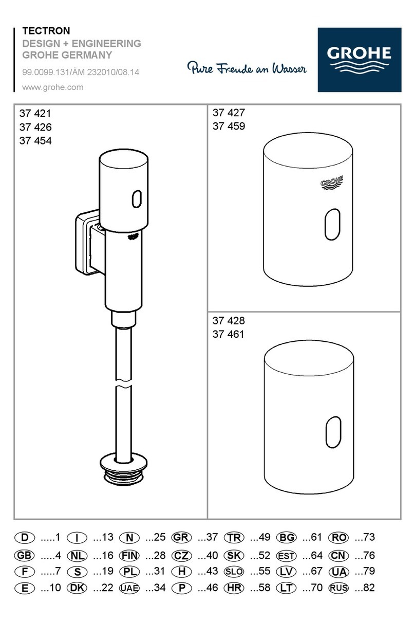 Grohe TECTRON 37 421 Assembly instruction Grohe TECTRON 37 421 Assembly instruction