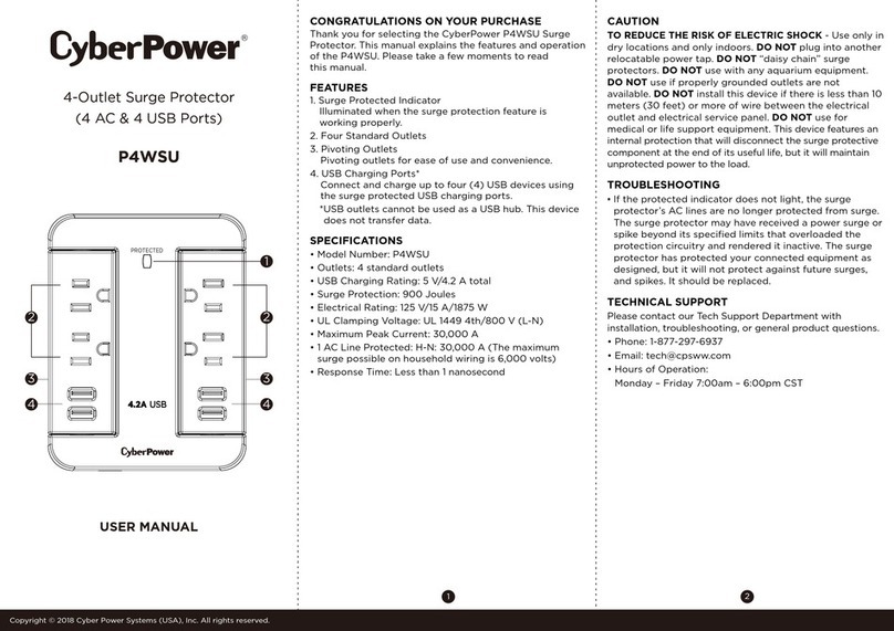 CyberPower P4WSU user manual