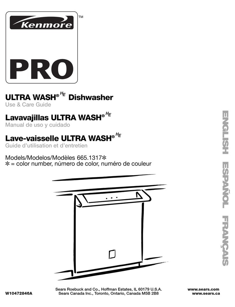 Kenmore ULTRA WASH HE 665.1317 Series User manual