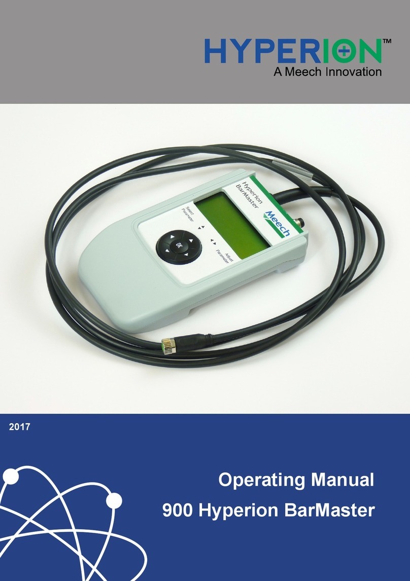 Meech Hyperion BarMaster 900 operating manual