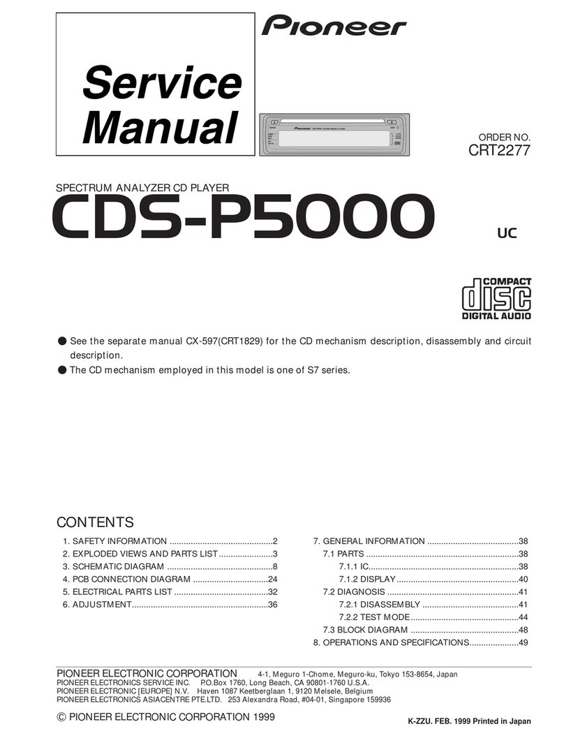 Pioneer CDS-P5000 UC User manual