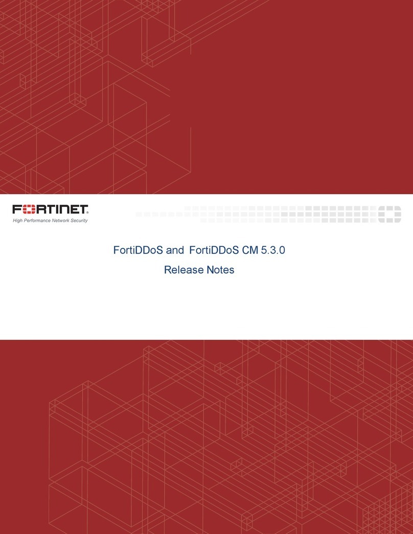 Fortinet FortiDDoS Series Release notes