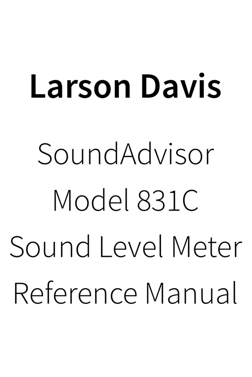 Larson Davis SoundAdvisor 831C User manual Larson Davis SoundAdvisor 831C User manual