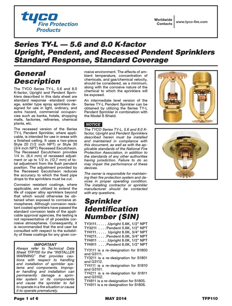 Tyco TY-L Series User manual