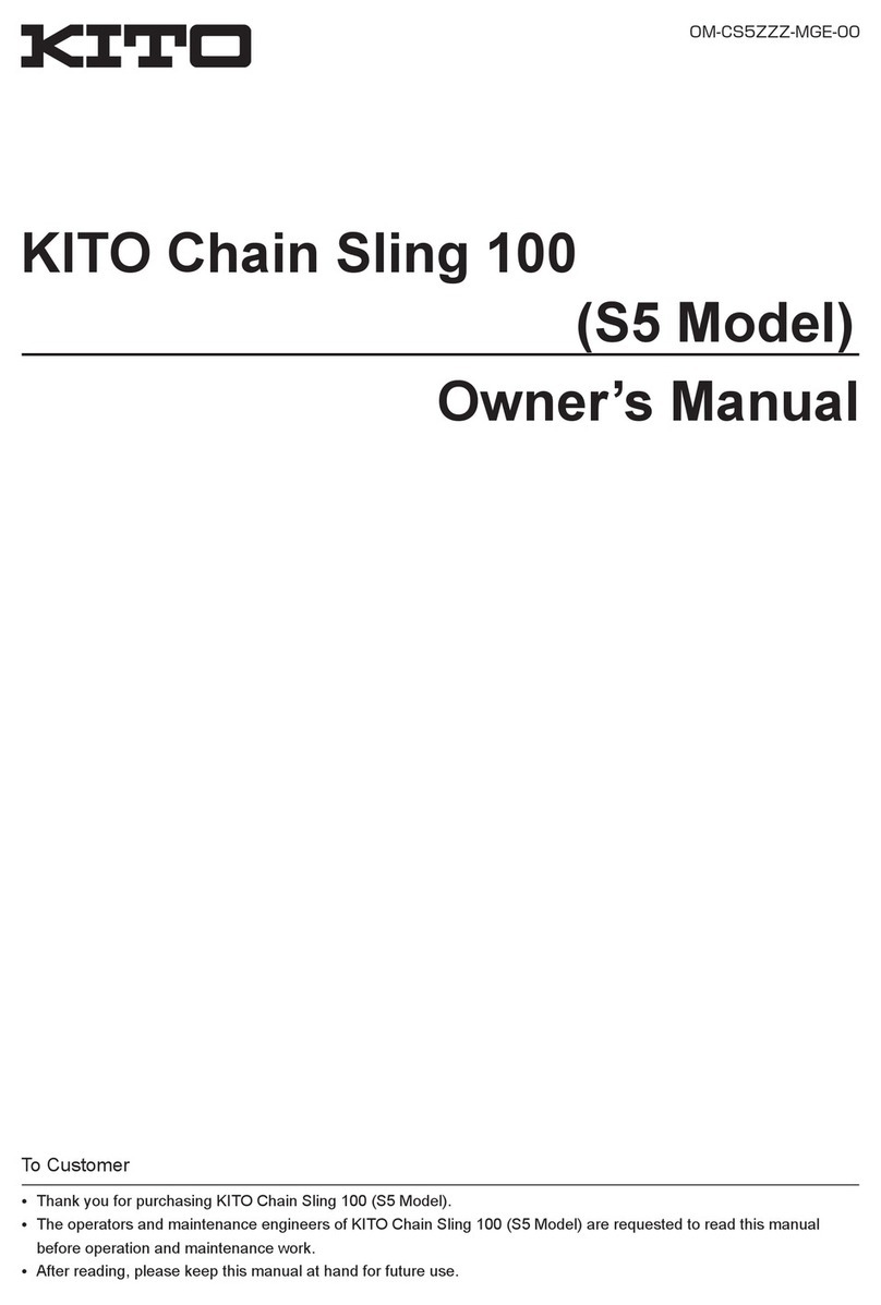 KITO Chain Sling 100 owner's manual