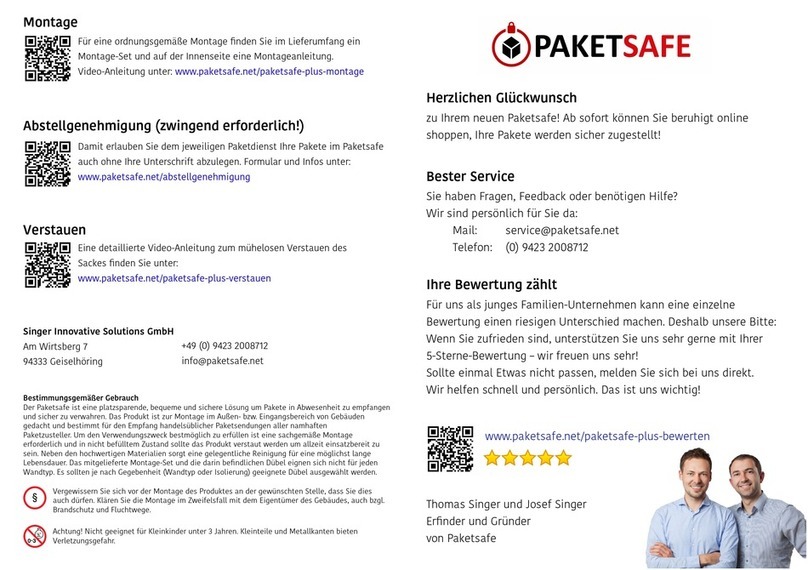 PAKETSAFE Plus Loxone quick guide