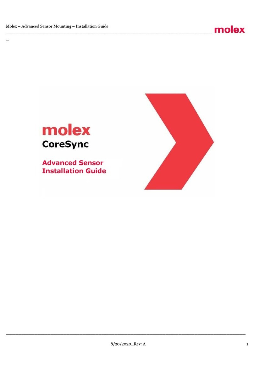 molex Advanced Sensor installation guide molex Advanced Sensor installation guide
