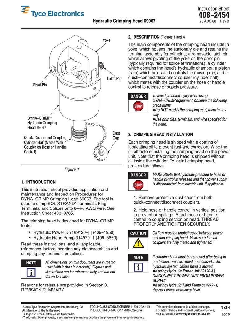 Tyco Electronics 69067 User manual Tyco Electronics 69067 User manual