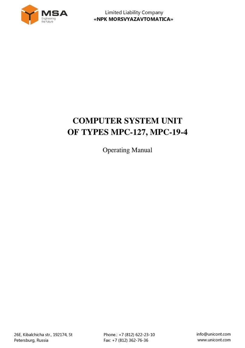 MSA MPC-127 operating manual