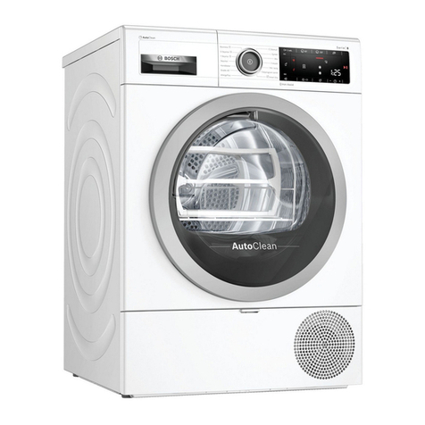 Bosch WTX8HKB9SN Installation and operating instructions