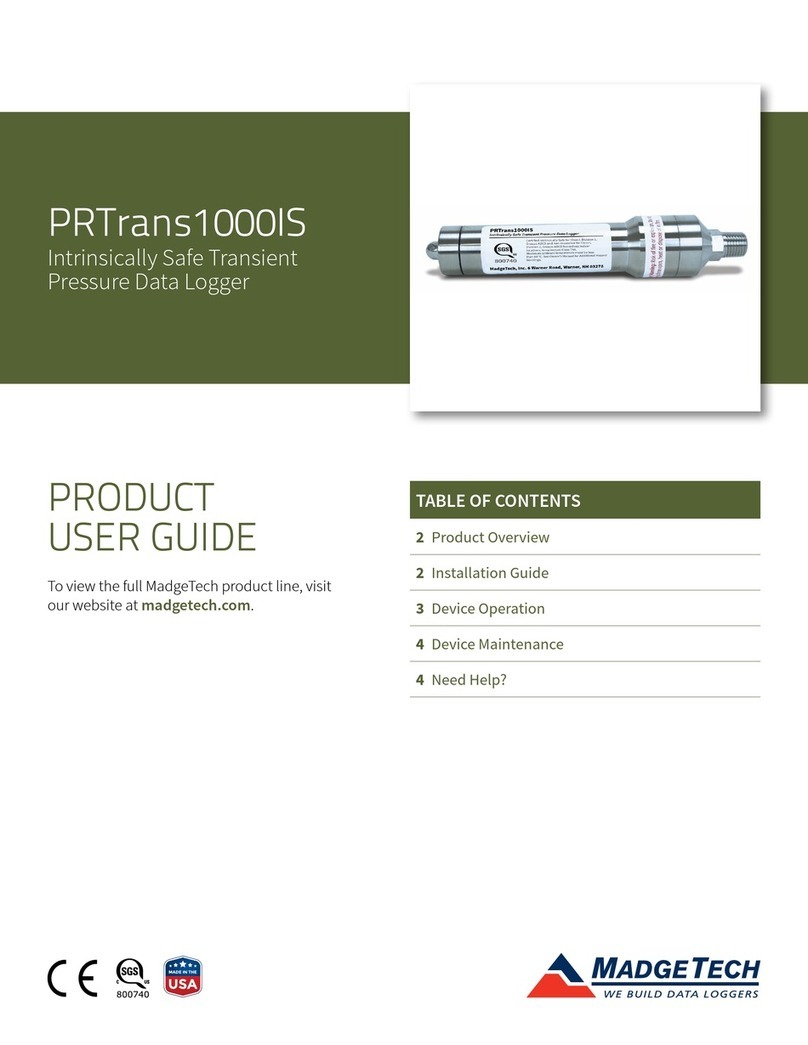 MadgeTech PRTrans1000IS Series Product user guide