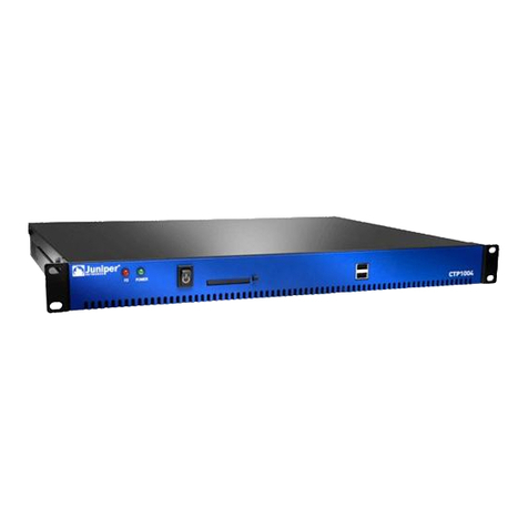 Juniper CTP1000 Series Installation instructions Juniper CTP1000 Series Installation instructions