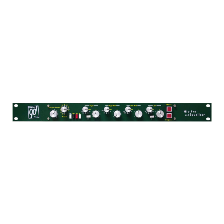 Daking Audio Mic Pre EQ User manual