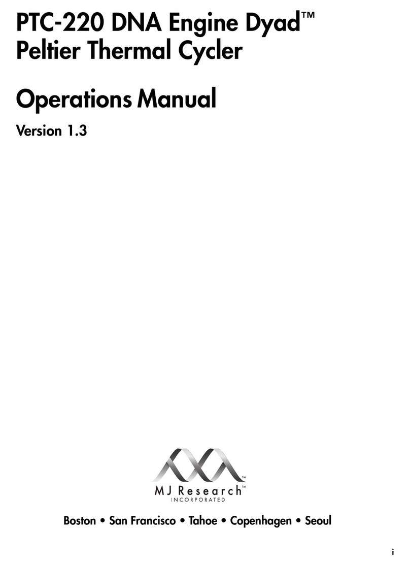 MJ Research DNA Engine Dyad PTC-220 Operation manual