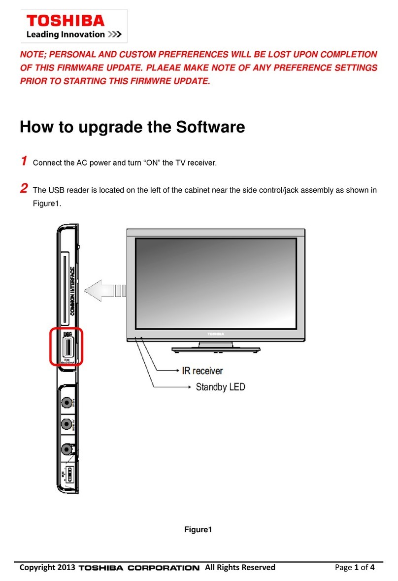 Toshiba 24W1334G Quick start guide