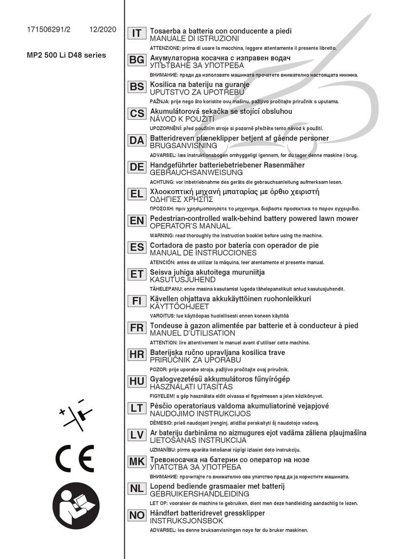 Stiga MP2 500 Li D48 Series User manual