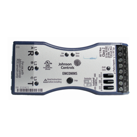 Johnson Controls EMCOMMS Series installation instructions