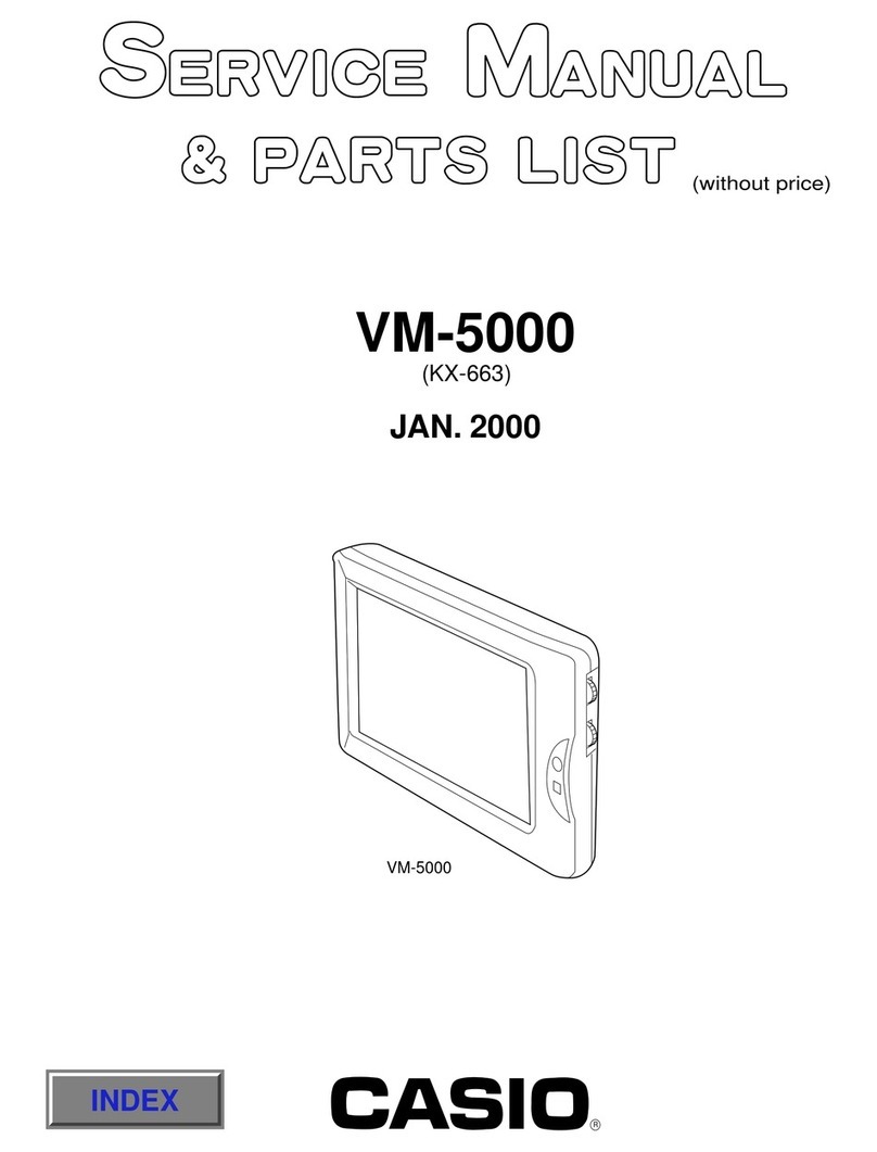Casio VM-5000 Troubleshooting guide