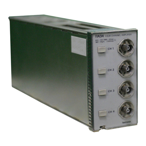 Tektronix 11A34 Owner's manual