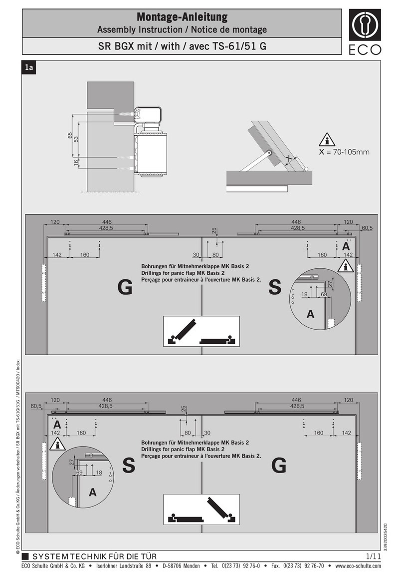 Eco SR BGX TS-61 G Assembly instruction
