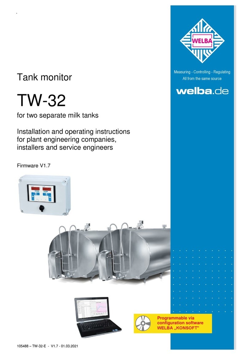 WELBA TW-32 Installation and operating instructions
