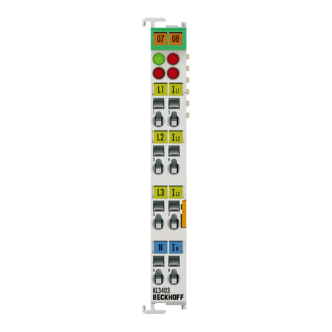 Beckhoff KL3403 Series Operator's manual
