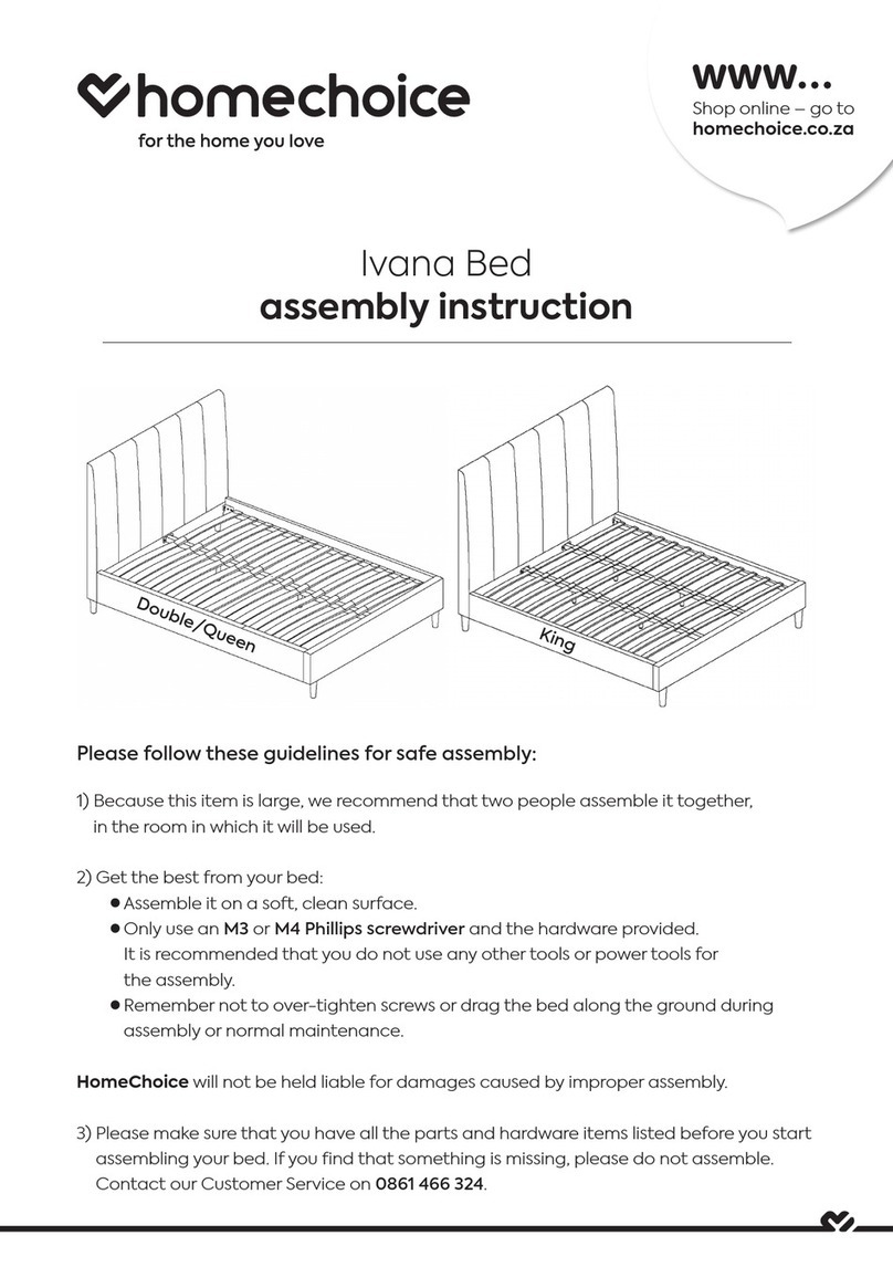 homechoice Ivana Bed Assembly instruction homechoice Ivana Bed Assembly instruction