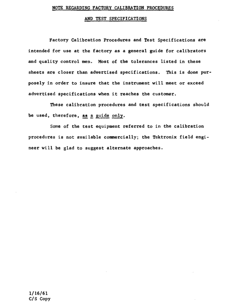 Tektronix TYPE R Use and care manual