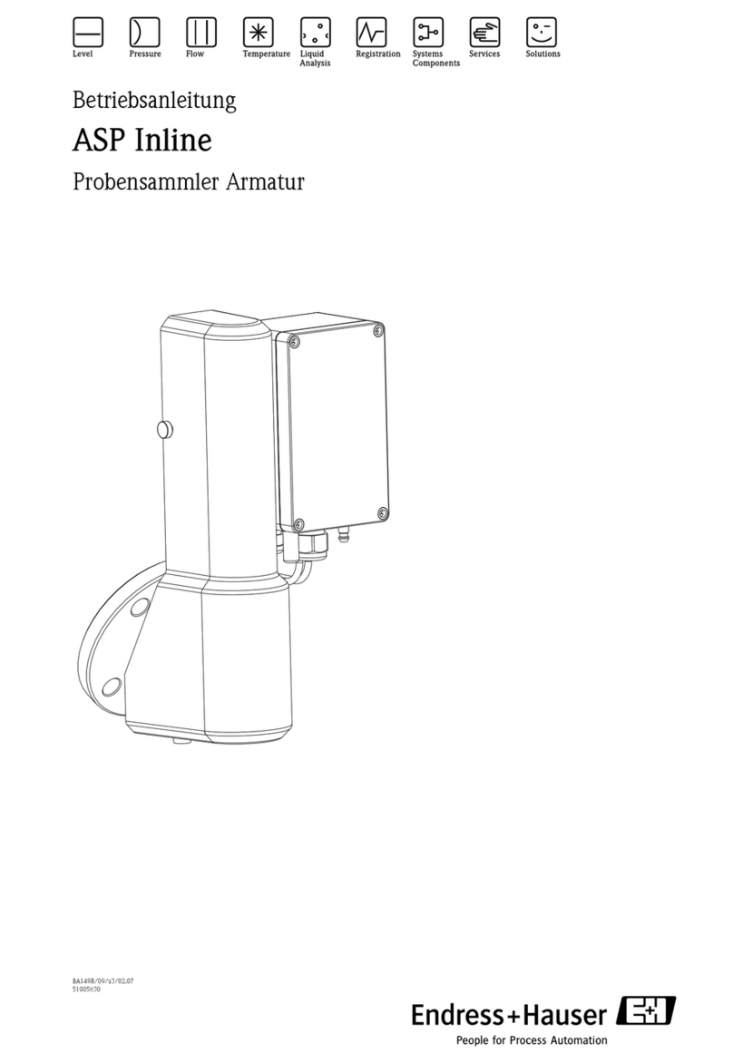 Endress+Hauser ASP Inline operating manual