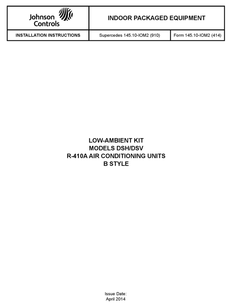 Johnson Controls DSH Series User manual