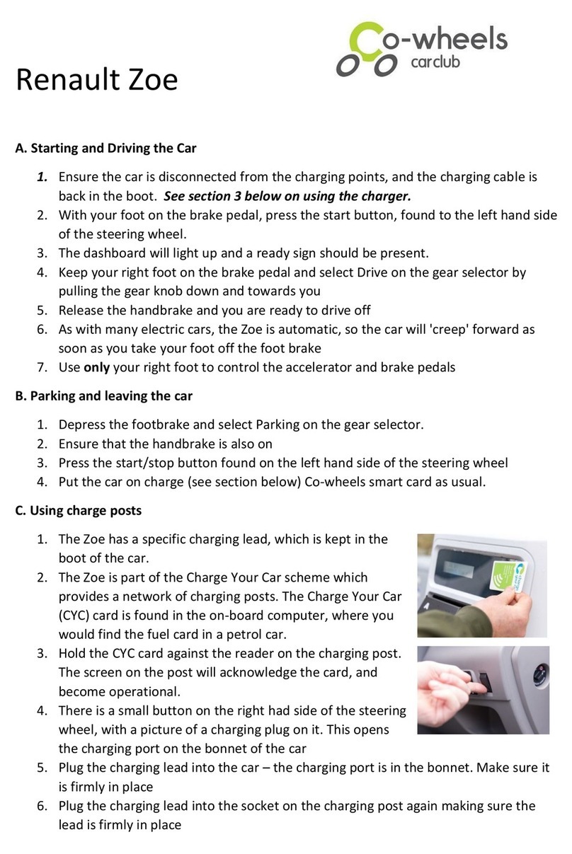Renault zoe User manual Renault zoe User manual