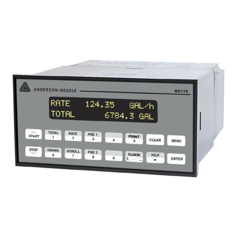 ANDERSON-NEGELE BC110 User manual