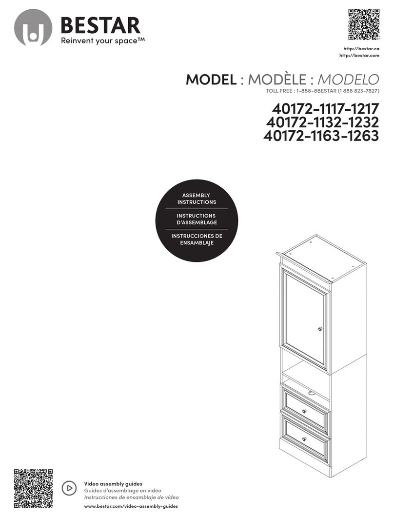 Bestar 40172-1117-1217 Assembly instructions Bestar 40172-1117-1217 Assembly instructions