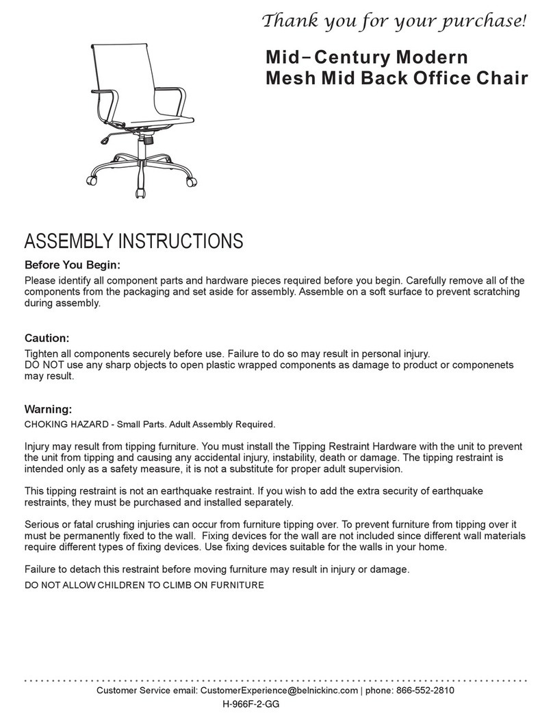 Flash Furniture H-966F-2-GG User manual Flash Furniture H-966F-2-GG User manual