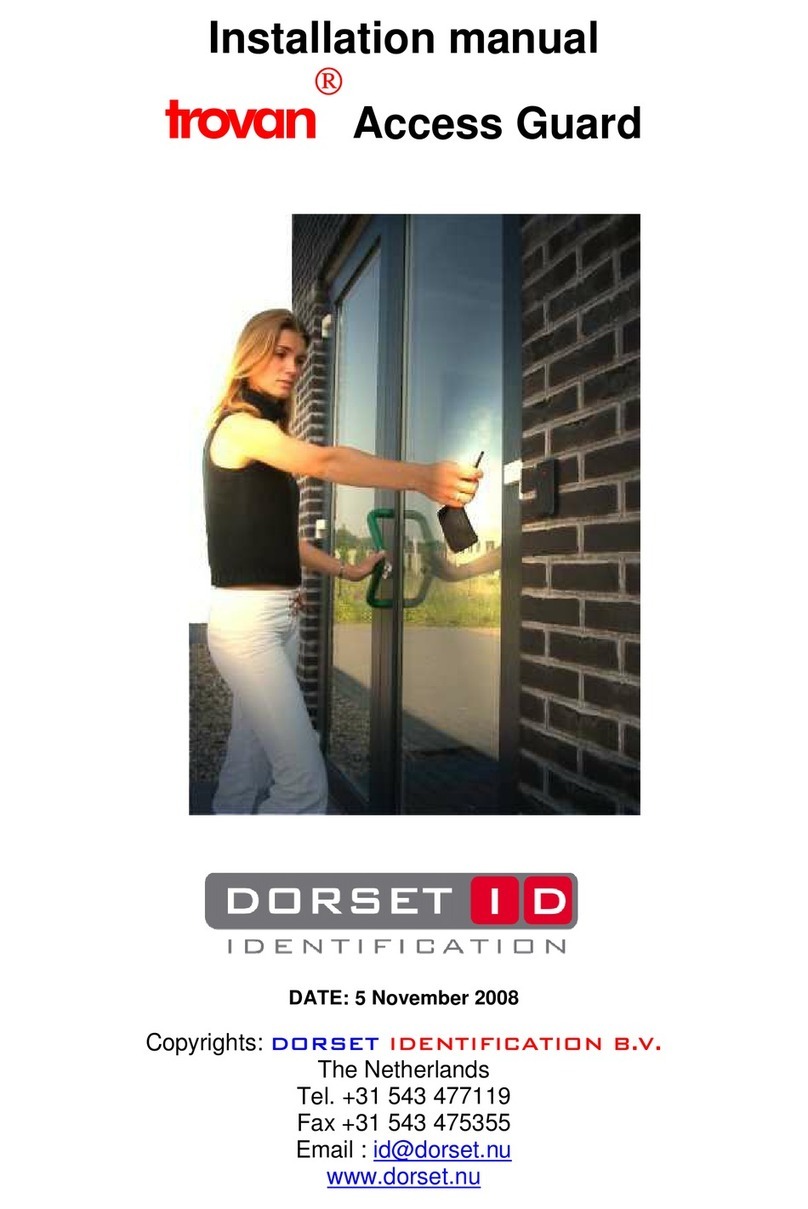 Dorset Trovan Access Guard installation manual