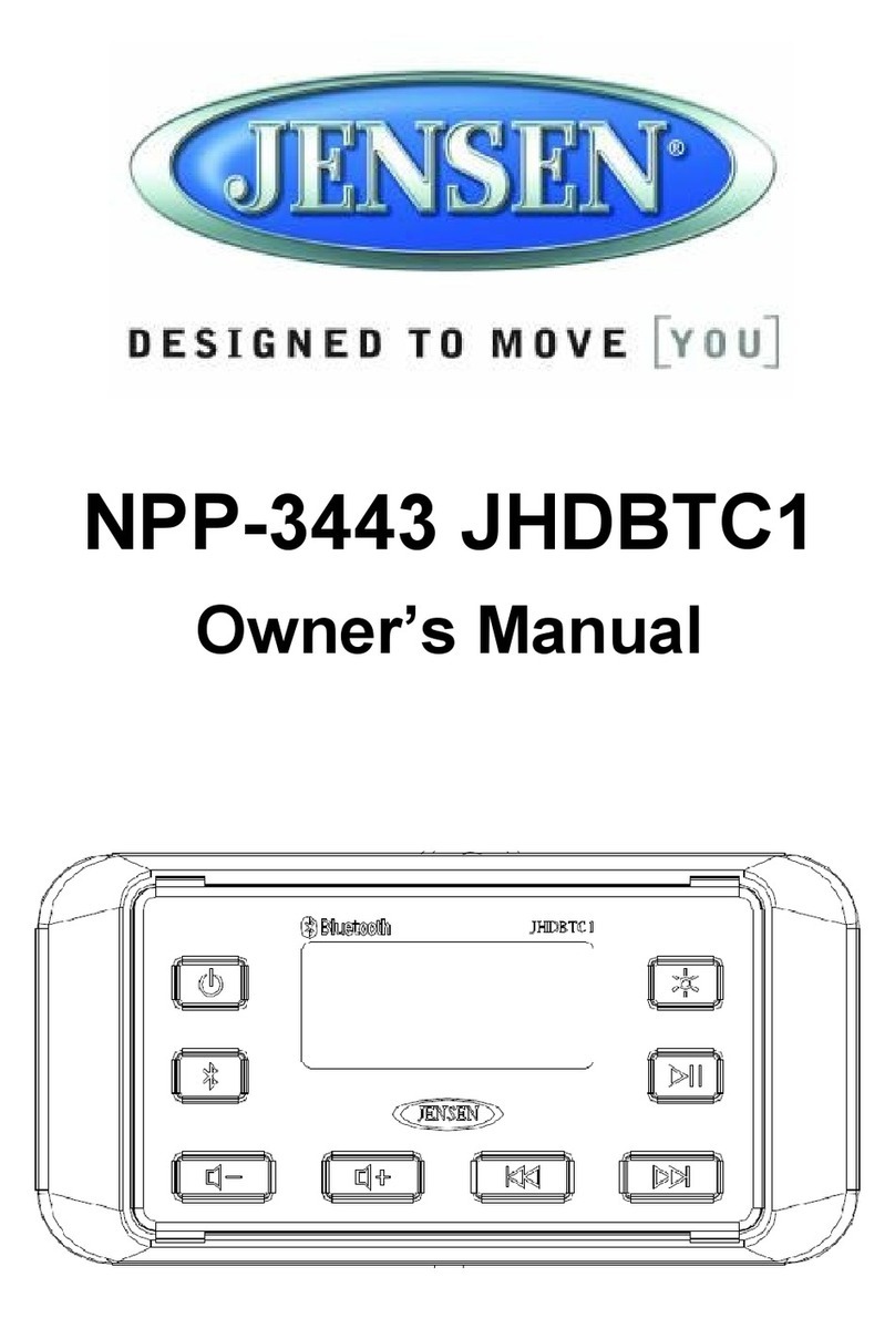Jensen NPP-3443 owner's manual