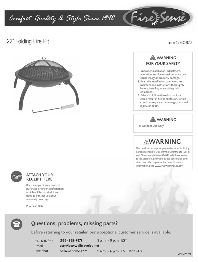 Firesense 60873 User manual