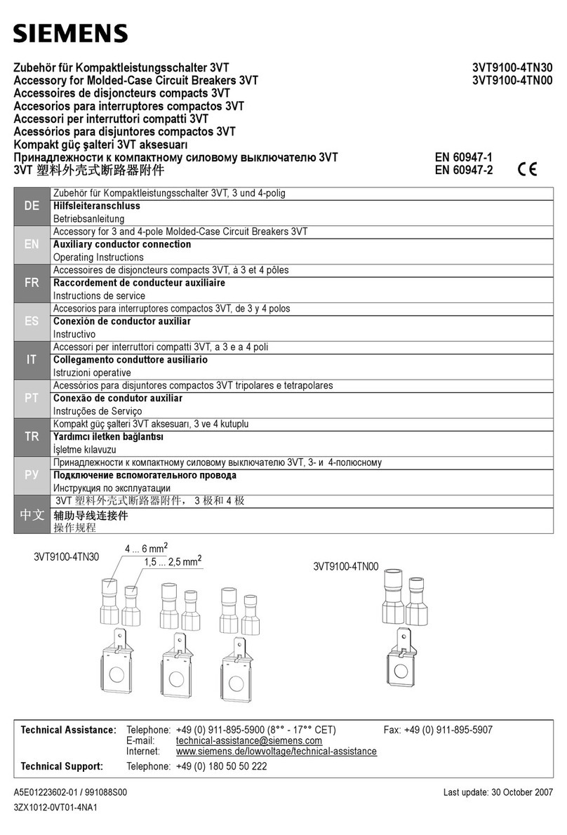Siemens 3VT9100-4TN30 User manual
